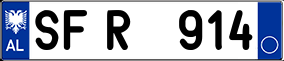 Trailer License Plate